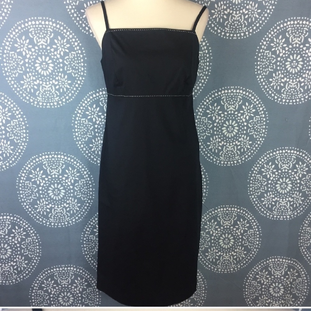 346 Brooks Brothers Black Dress w/White Detail
